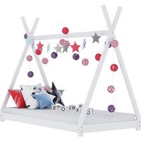 Natara Wooden Tent Style Kids Small Single Bed In White