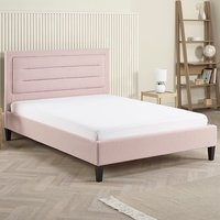 Picasso Fabric King Size Bed In Pink
