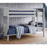 Bandit Wooden Bunk Bed In Dove Grey
