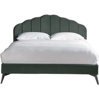 Craven Fabric King Size Bed In Ocean