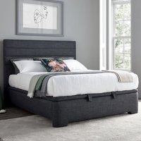 Alton Pendle Fabric Ottoman Double Bed In Slate