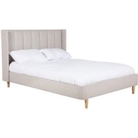 Allegro Fabric Double Bed In Cashmere