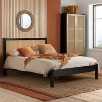 Coralie Wooden Double Bed In Black