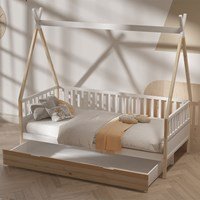 Ella Kids Solid Wood Teepee Day Bed with Optional Storage or Trundle Drawer