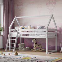 Flair Ellie House Mid Sleeper Bed White -
