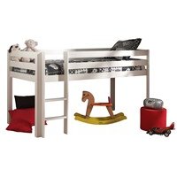 Vipack Pino Kids Mid Sleeper Bed with Optional Curtain -