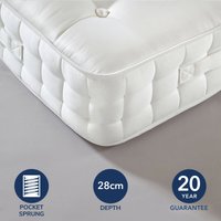 Dorma Centenary 5000 Pocket Sprung Mattress white