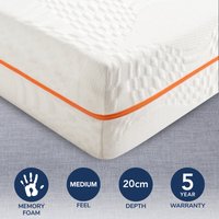 Comfortzone Memory Zoned Mattress white