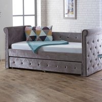 Zodiac Velvet Day Bed Grey