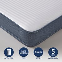 Crib 5 Open Coil Waterproof Mattress White