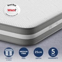 Silentnight S Memory 1000 Pocket Sprung Mattress White
