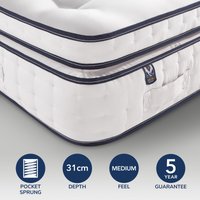 Silentnight Wool Naturals 3000 Pocket Mattress White