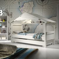Mathy by Bols Handmade Star Treehouse Cabin Bed with Optional Trundle Drawer - Mathy Linnen