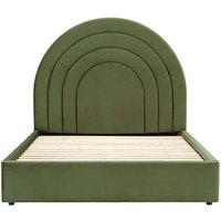 Adren King Size Bed - Olive