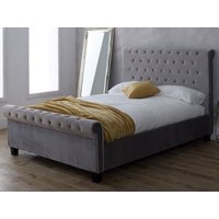 Limelight Orbit Silver King Size Fabric Silver Fabric Bed