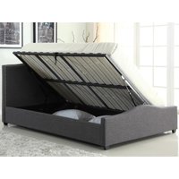 Heartlands Furniture Elle Grey Ottoman King Size Ottoman Bed