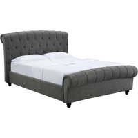 Heartlands Furniture Santafe Grey King Size Fabric Bed