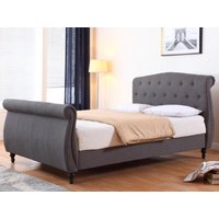 Heartlands Furniture Marianna Dark Grey Double Fabric Bed