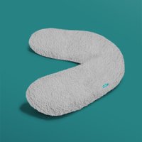 Pregnancy Body Pillow - Grey Sherpa