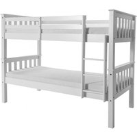 Heartlands Furniture Porto Bunk Bed Single White Bunk Bed