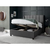 Bedmaster Aurora Ottoman King Size Grey Velvet Ottoman Bed