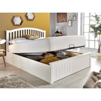 Bedmaster Grayson Ottoman King Size White Ottoman Bed