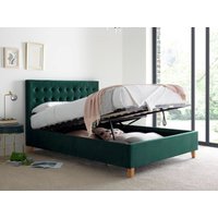 Bedmaster Kingham Velvet Ottoman King Size Green Velvet Ottoman Bed