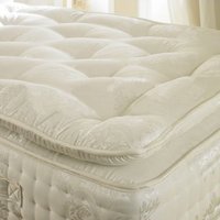 Pocket 2000 Spring Organic Pillow Top Mattress / 2 Ft 6 Small Single