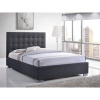 Time Living Nevada King Size Grey Fabric Bed