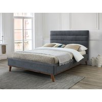 Time Living Mayfair King Size Dark Grey Fabric Bed