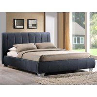 Time Living Braunston King Size Grey Fabric Bed