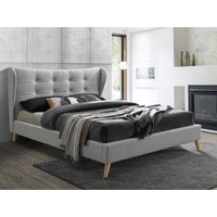 Birlea Harper Small Double Dove Grey Fabric Bed