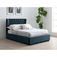 Furniture Express Keira Super King Ink Velvet Ottoman Bed