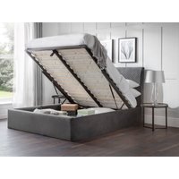 Julian Bowen Sanderson Diamond Quilted Velvet Ottoman Bed Double Ottoman Bed