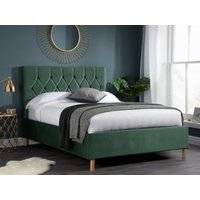 Birlea Loxley King Size Green Fabric Bed