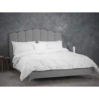 LPD Furniture Willow Silver King Size Fabric Bed