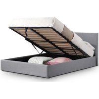 Julian Bowen Rialto Lift-Up Storage Bed King Size Light Grey Ottoman Bed