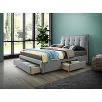 Birlea Shelby Double Grey Fabric Bed