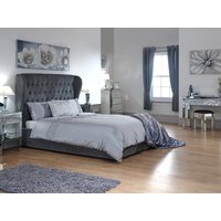 GFW Dakota Ottoman King Size Pewter Ottoman Bed