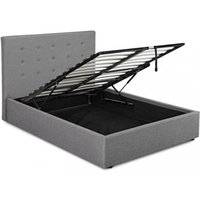 LPD Furniture Lucca Grey Ottoman King Size Ottoman Bed