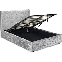 LPD Furniture Rimini Silver Ottoman King Size Ottoman Bed