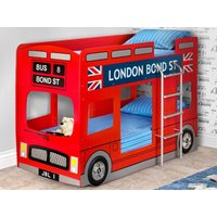 Julian Bowen London Bus Bunk Bed Single Bunk Bed