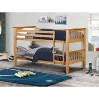 Julian Bowen Barcelona Bunk Bed Single Natural Bunk Bed