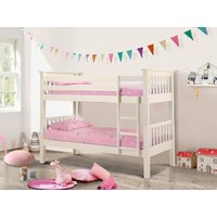 Julian Bowen Barcelona Bunk Bed Single Stone White Bunk Bed