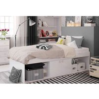 Kudl Single Bed White 3 x 6ft by Kidsaw