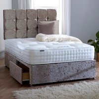 Vogue Platinum Wool 1500 Pocket Sprung Divan Bed Set