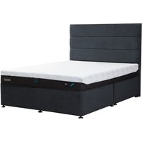 TEMPUR® Buckingham Divan (King size) - King 150x200cm (5') - No drawers - Venice Anthracite