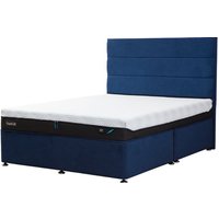 TEMPUR® Buckingham Divan (Double) - Double 135x190cm (4'6'') - No drawers - Venice Marine