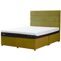 TEMPUR® Buckingham Divan (Super king) - Super King 180x200cm (6') - No drawers - Venice Olive