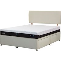 TEMPUR® Buckingham Drawer Divan (Double) - Double 135x190cm (4'6'') - Continental 4 drawers - Venice Cream